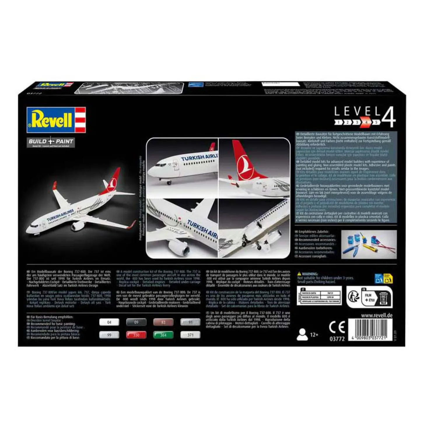 Revell Modelbouwpakket - Boeing 737-800 Turkish Airlines 1:144 - 63dlg.