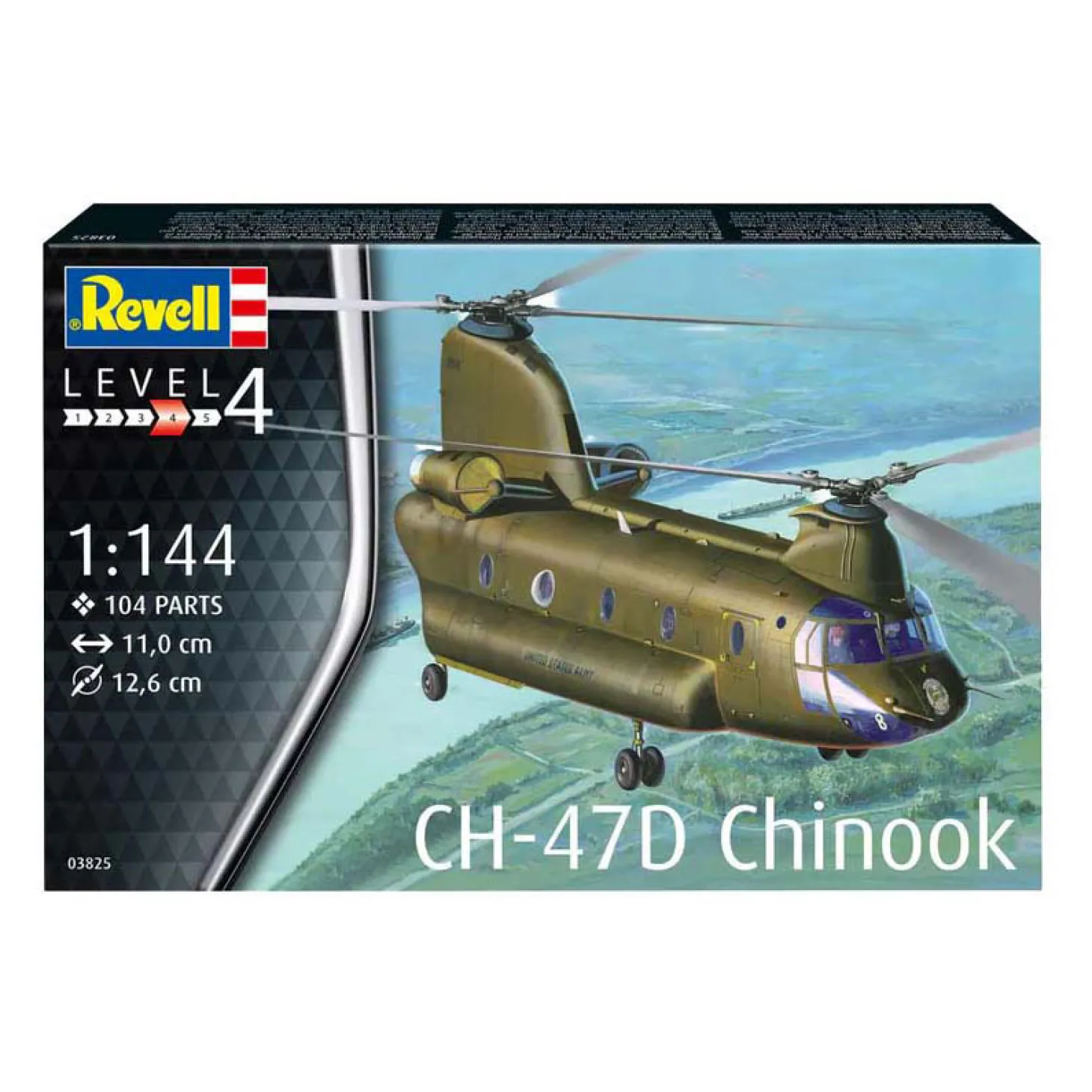 Revell Modelbouwpakket - CH-47D Chinook 1:144 - 104dlg.