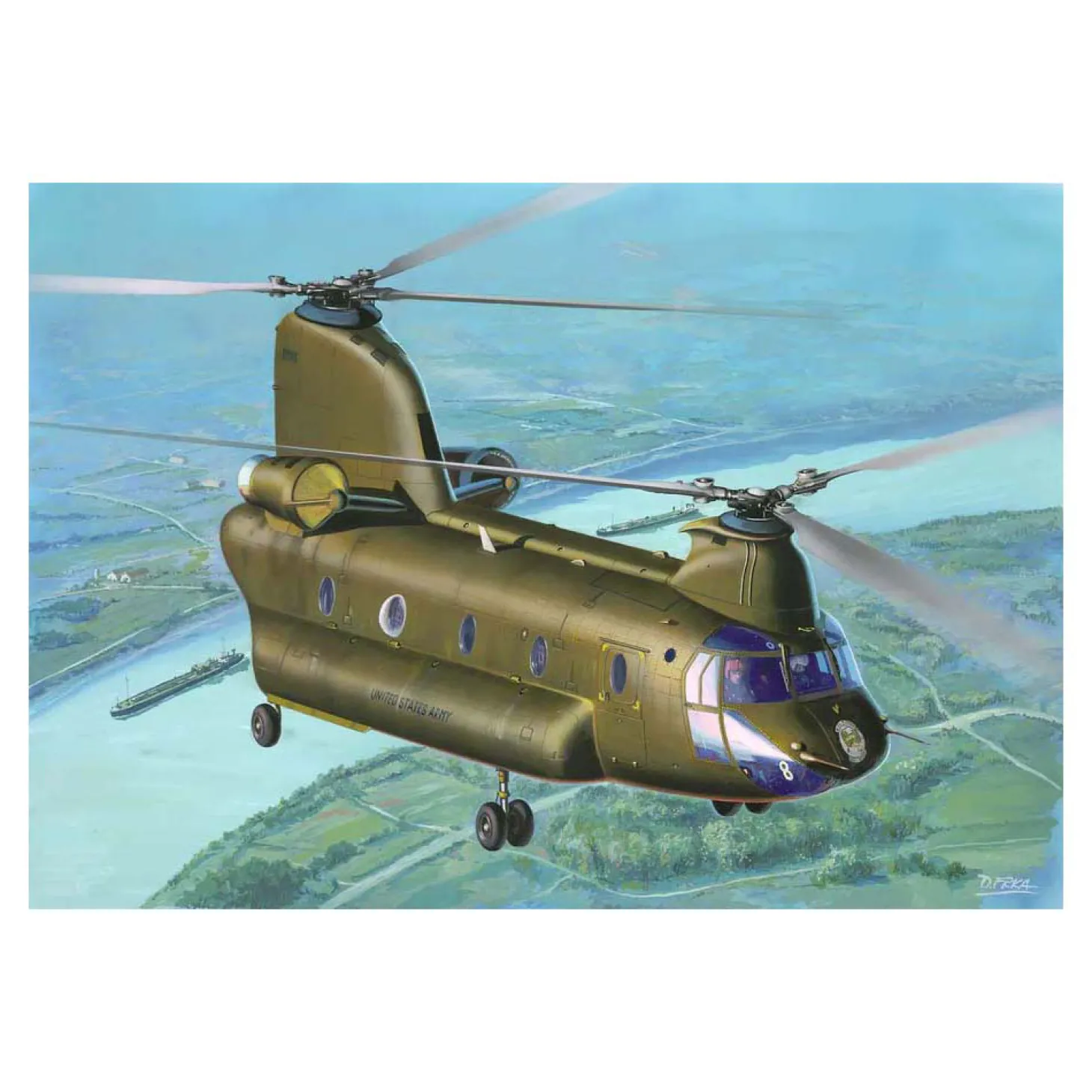 Revell Modelbouwpakket - CH-47D Chinook 1:144 - 104dlg.