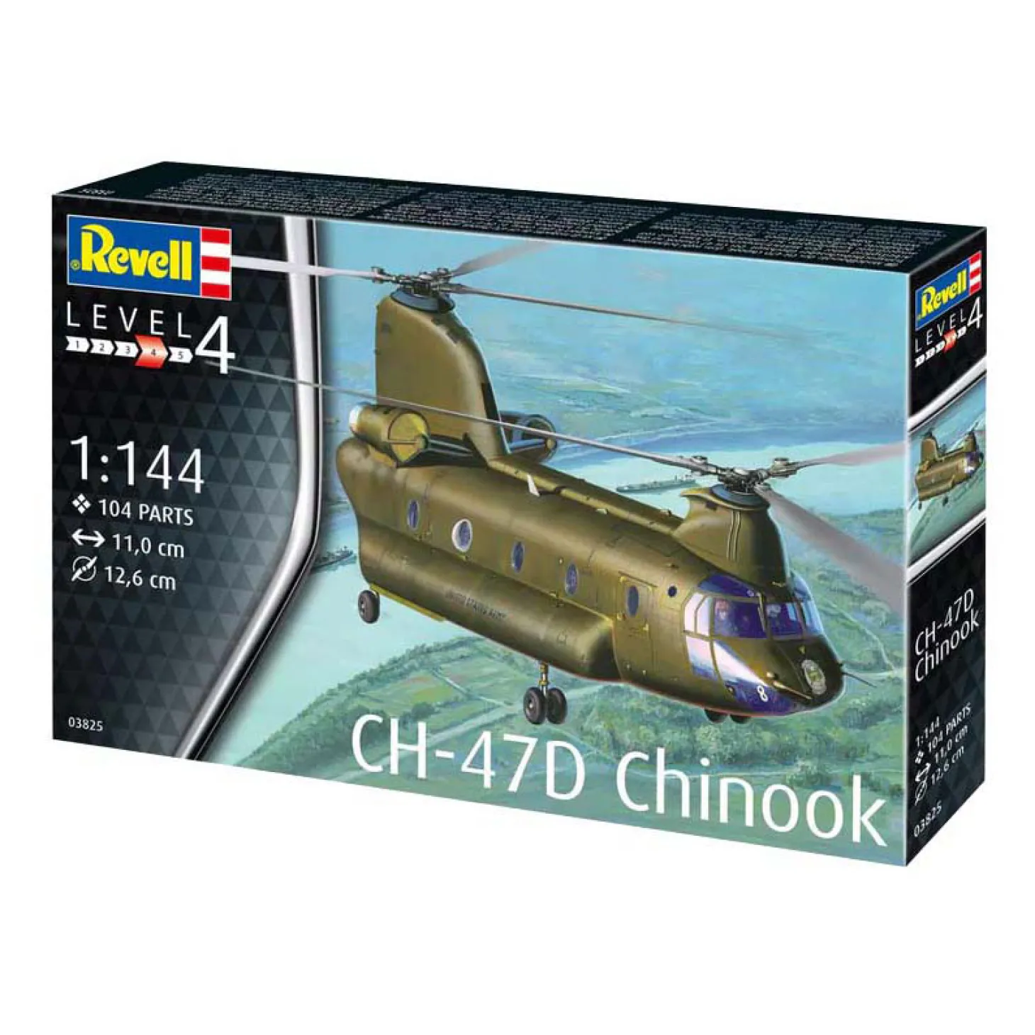 Revell Modelbouwpakket - CH-47D Chinook 1:144 - 104dlg.