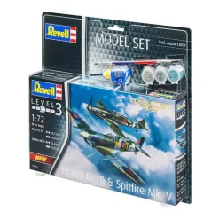 Revell Modelbouwpakket - Combat Set Bf109G-10 & Spitfire Mk.V 1:72 - 76dlg.