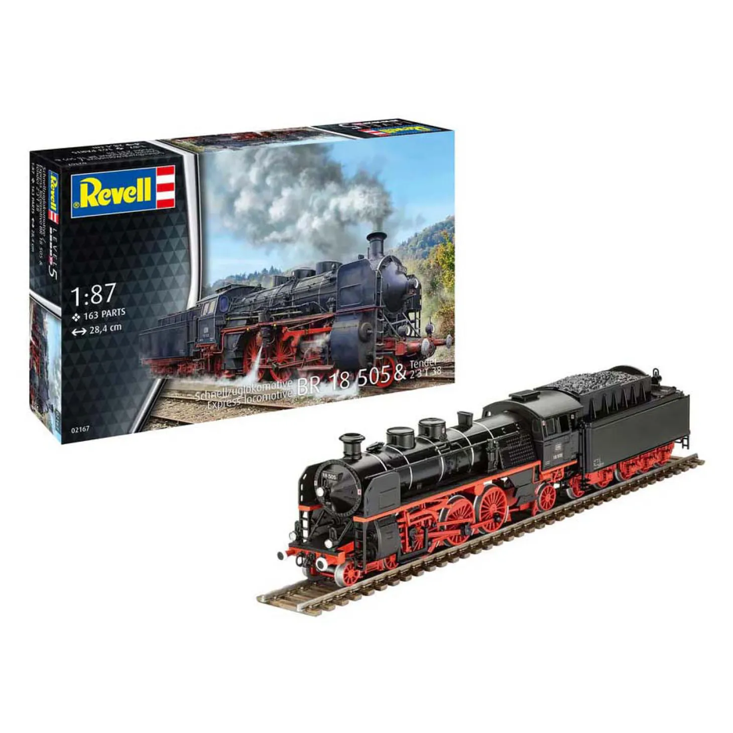Revell Modelbouwpakket - Express Locomotive 1:87 - 163dlg.