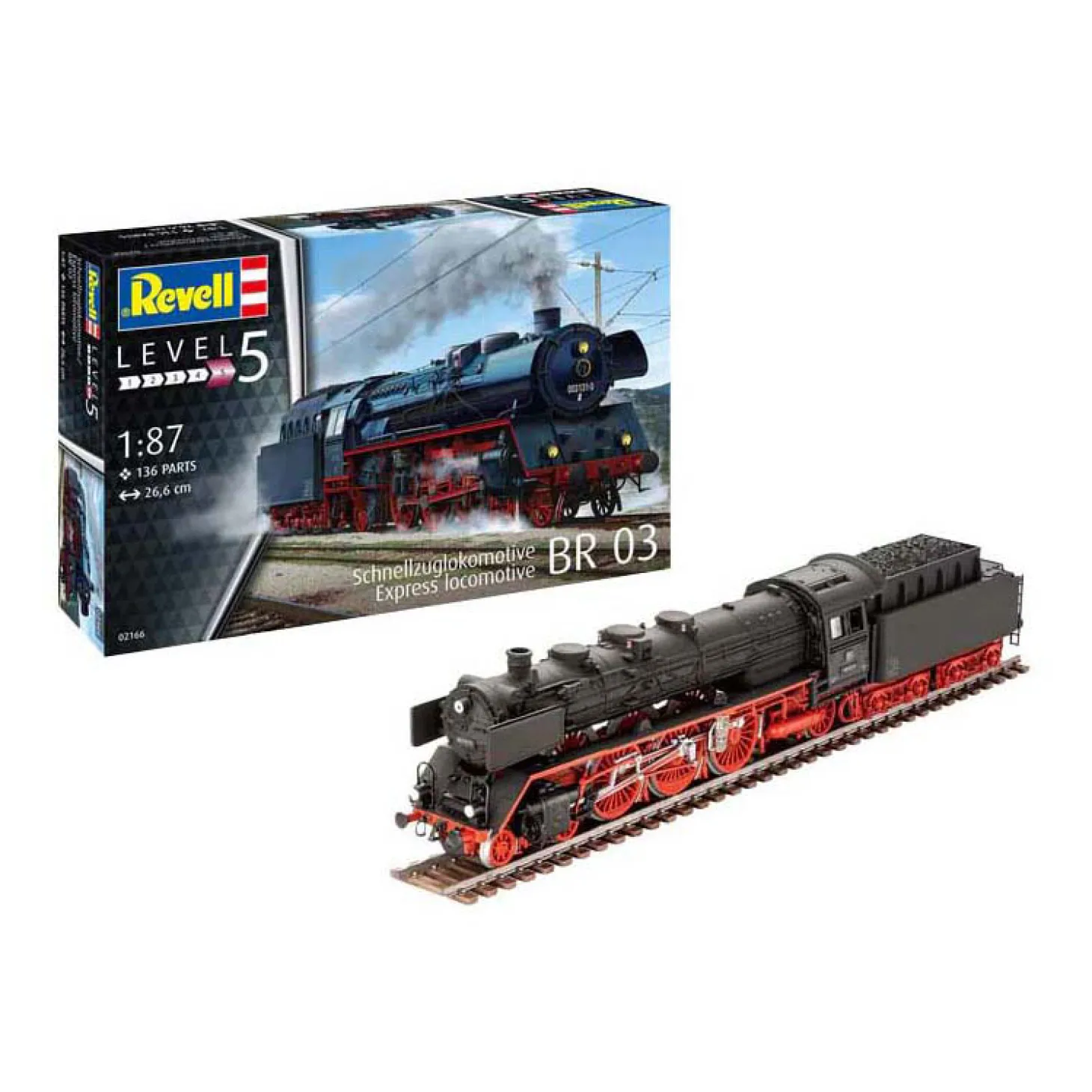 Revell Modelbouwpakket - Express Locomotive 1:87 - 136dlg.
