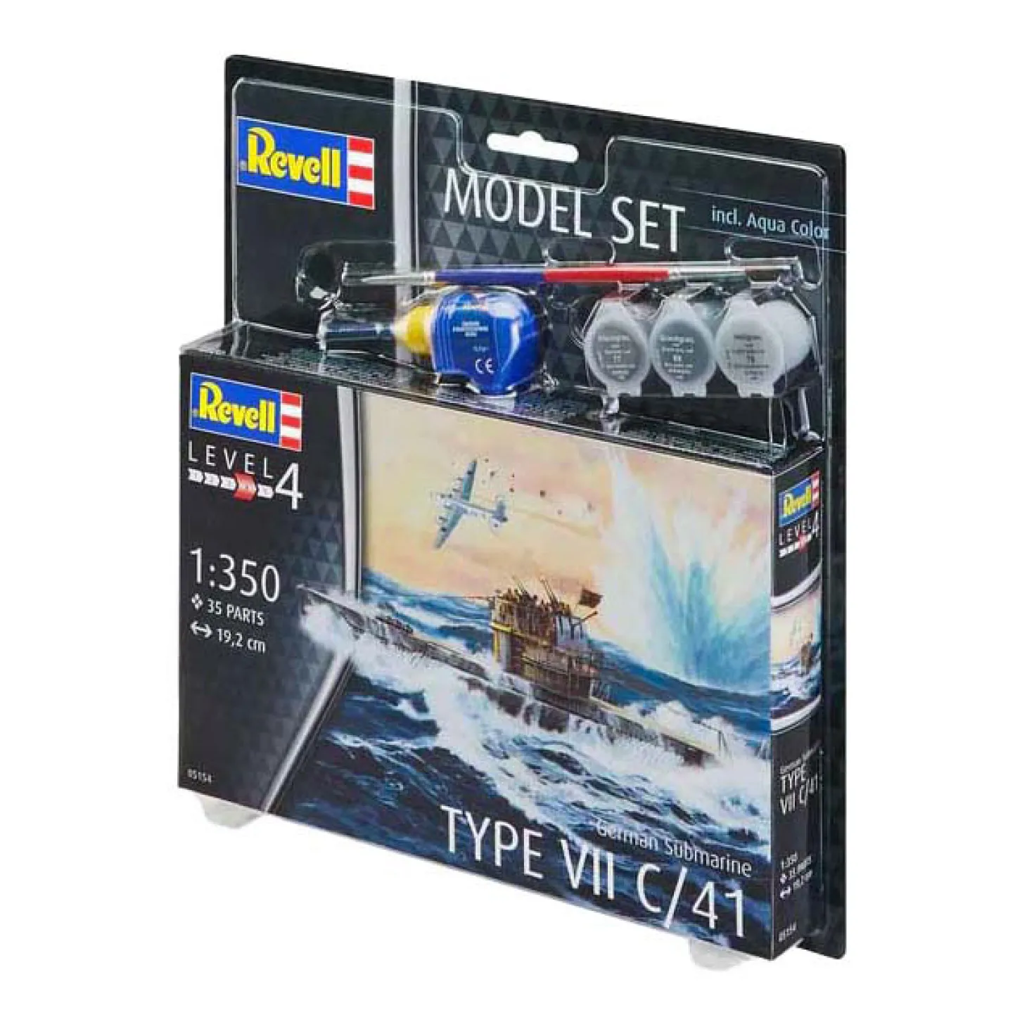 Revell Modelbouwpakket - German Submarine Type VII C/41 1:350 - 35dlg.