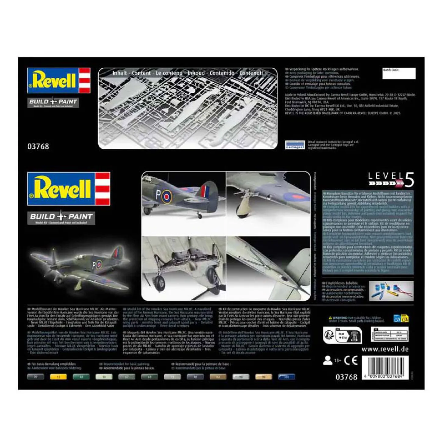 Revell Modelbouwpakket - Hawker Sea Hurricane Mk.IIC 1:32 - 162dlg.