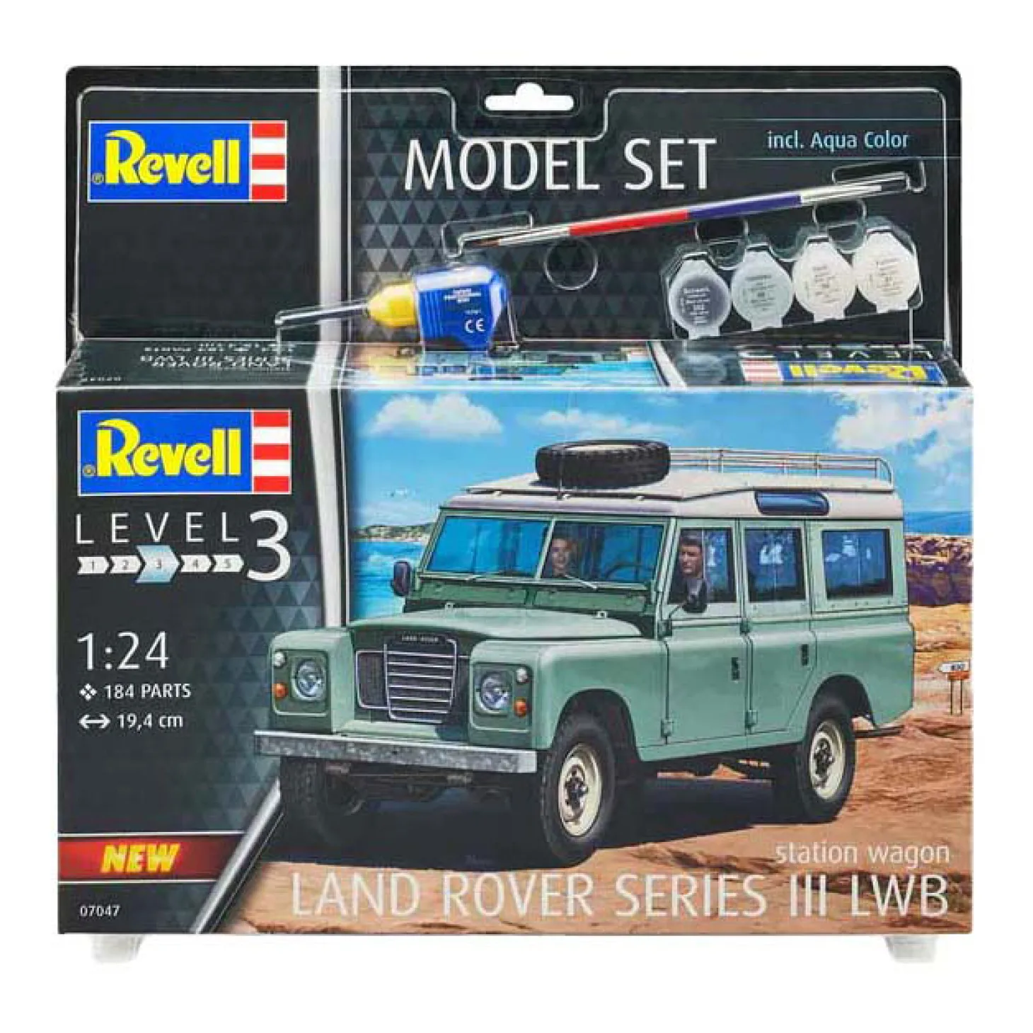 Revell Modelbouwpakket - Land Rover Series III LWB (S. Wagon) 1:24 - 184dlg.