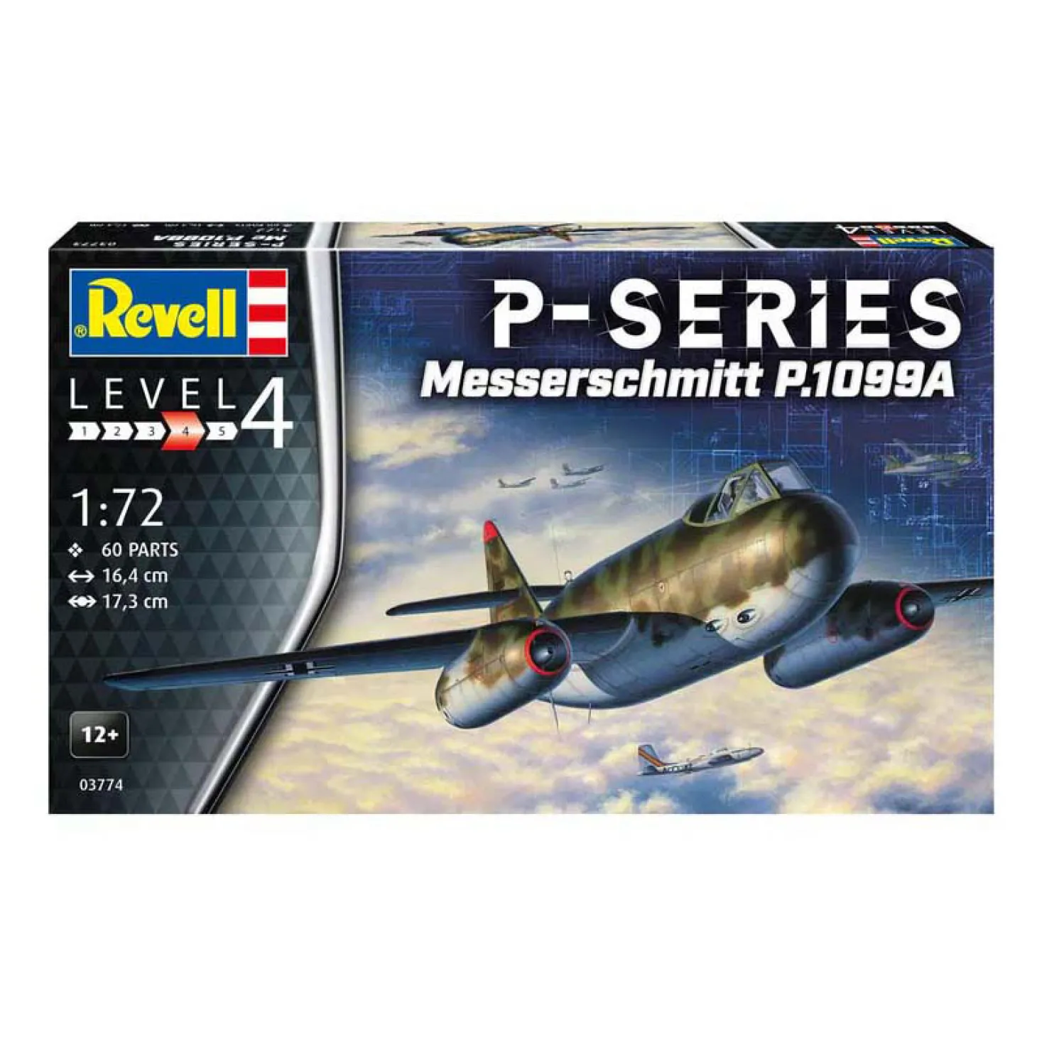 Revell Modelbouwpakket - Messerschmitt P.1099A 1:72 - 60dlg.