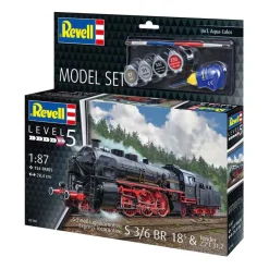 Revell Modelbouwpakket - Schnellzuglokomotive S3/6 BR18 mit Tende 1:87 - 154dlg.