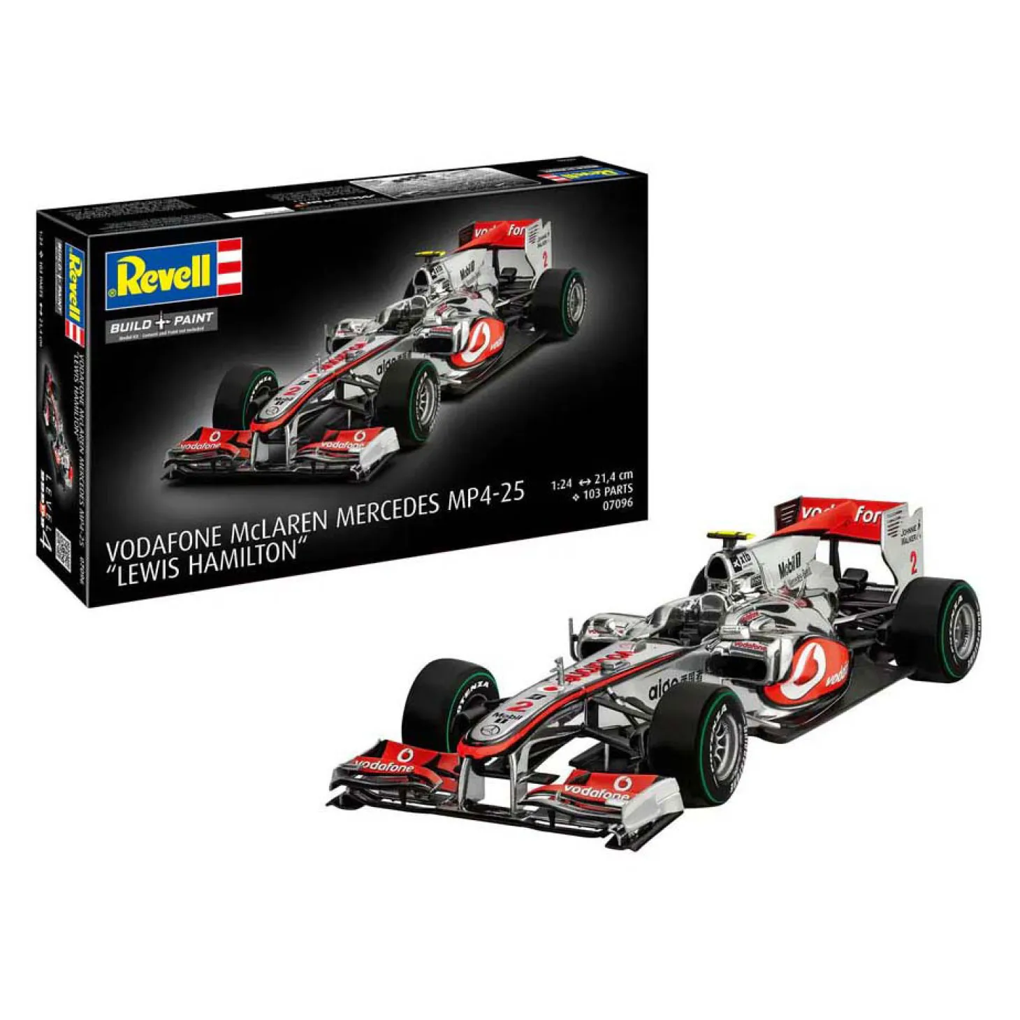 Revell Modelbouwpakket - Vodafone McLaren Mercedes MP4-25 "L. Hamilton" 1:24 - 103dlg.