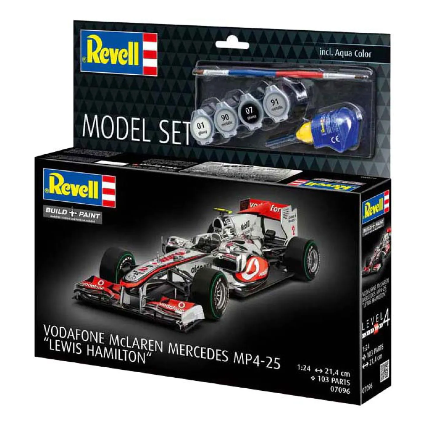 Revell Modelbouwpakket - Vodafone McLaren Mercedes MP4-25 "L. Hamilton" 1:24 - 103dlg.