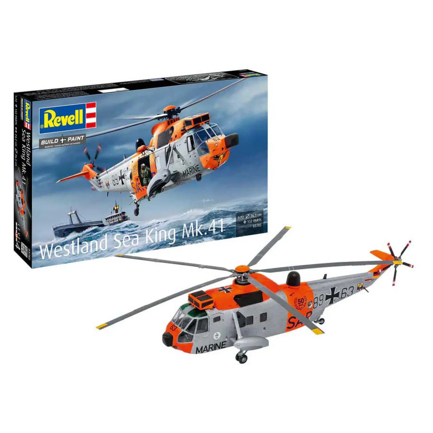 Revell Modelbouwpakket - Westland Sea King Mk. 41 1:72 - 132dlg.
