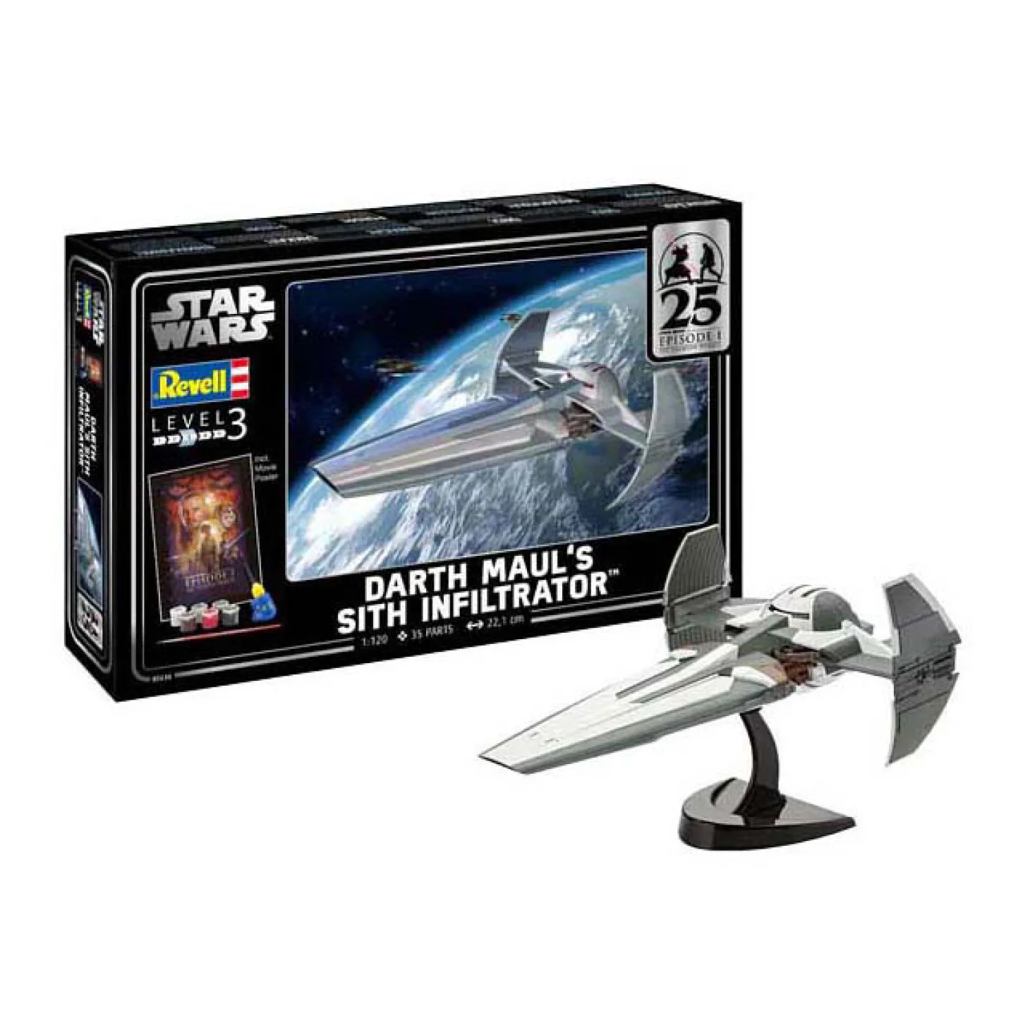 Revell Modelbouwpakket Star Wars - Darth Mauls Sith Infiltrator 1:120 - 35dlg.