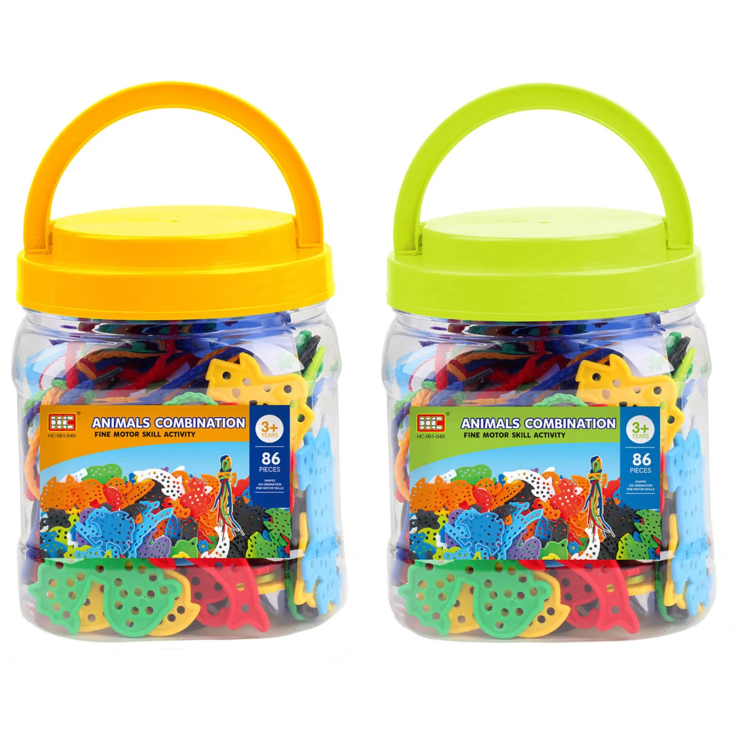 Rijgdieren in Opbergbox, 86dlg.