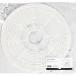 Rijstpapier Lamp Wit Druppel, 27cm