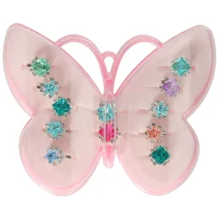 Ringenset in Vlinderdoosje, 12st.