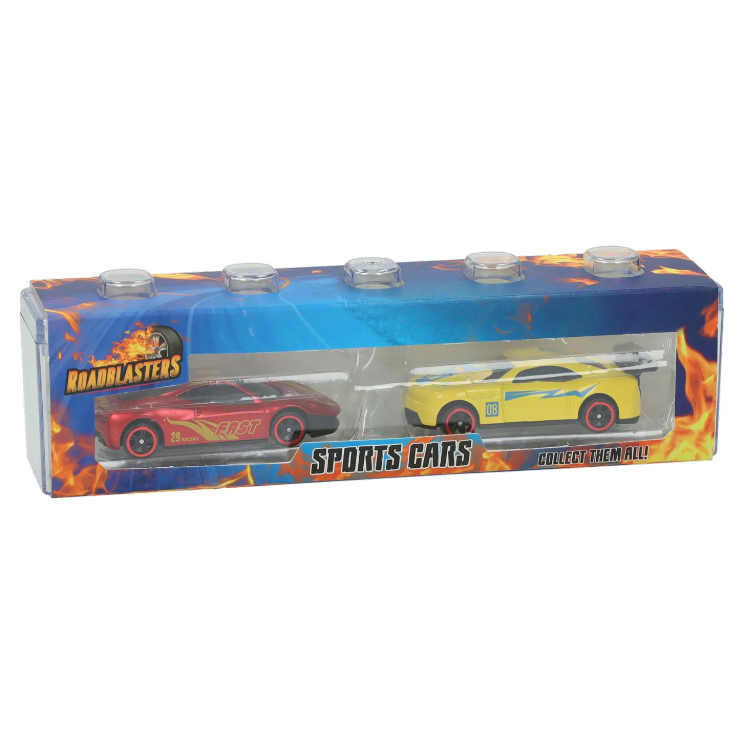 Roadblasters Opbergbox met 2 Die-Cast Raceauto's