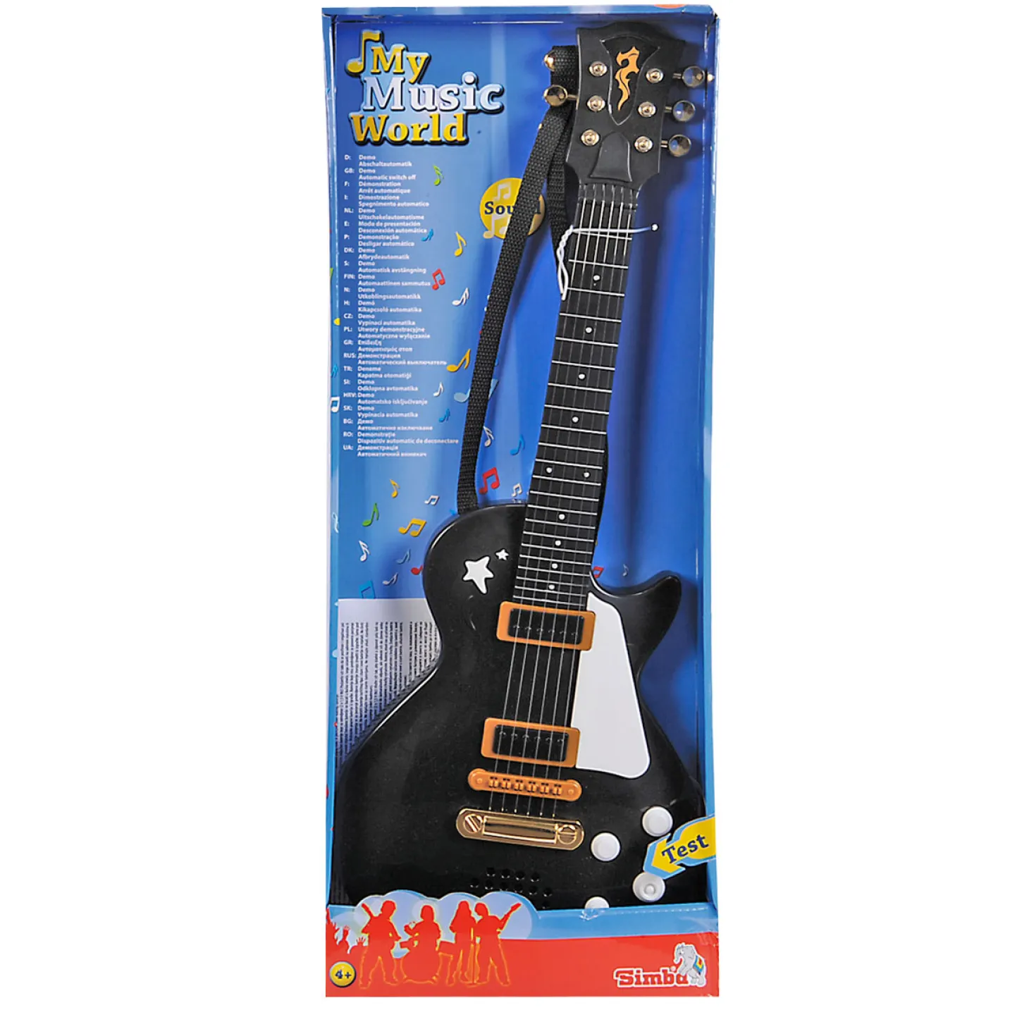 Rockgitaar, zwart
