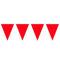 Rode Mini Vlaggenlijn, 3mtr.