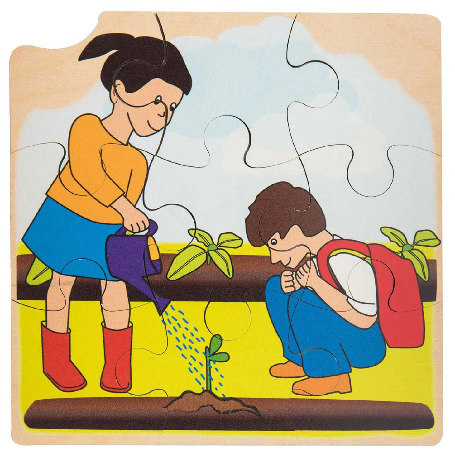 Rolf - Groei en 4 Lagenpuzzel Zonnebloem - 36st.