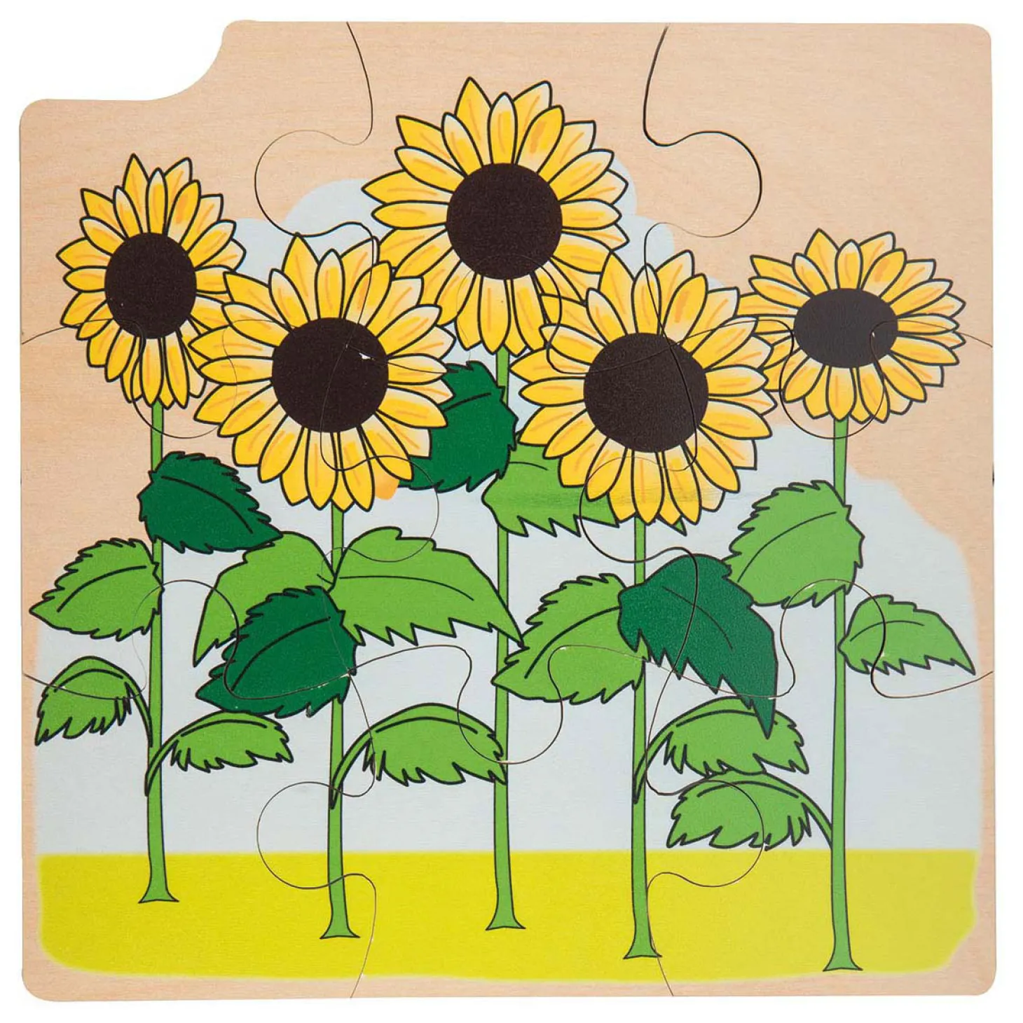 Rolf - Groei en 4 Lagenpuzzel Zonnebloem - 36st.