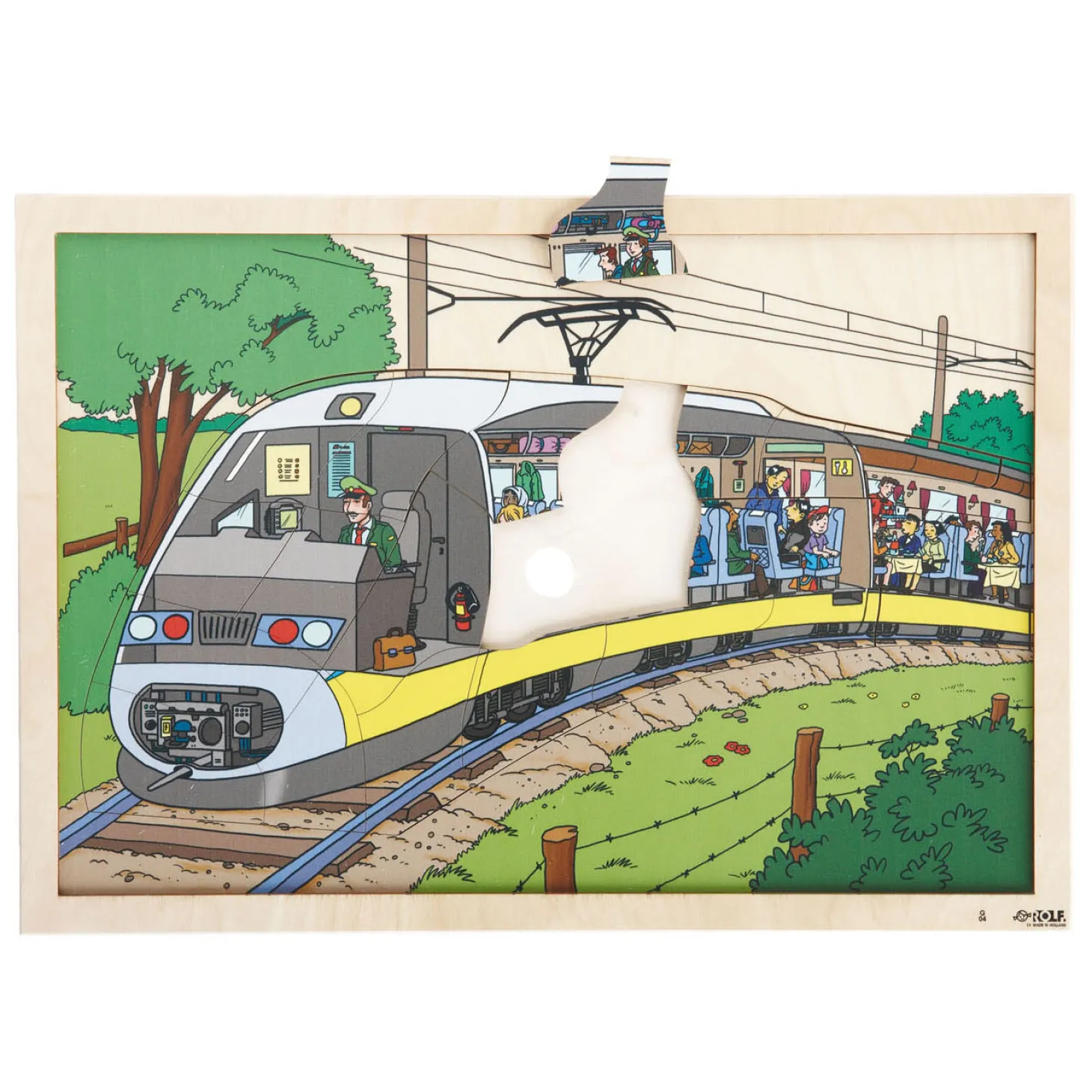 Rolf - Houten Inkijkpuzzel, 60st.