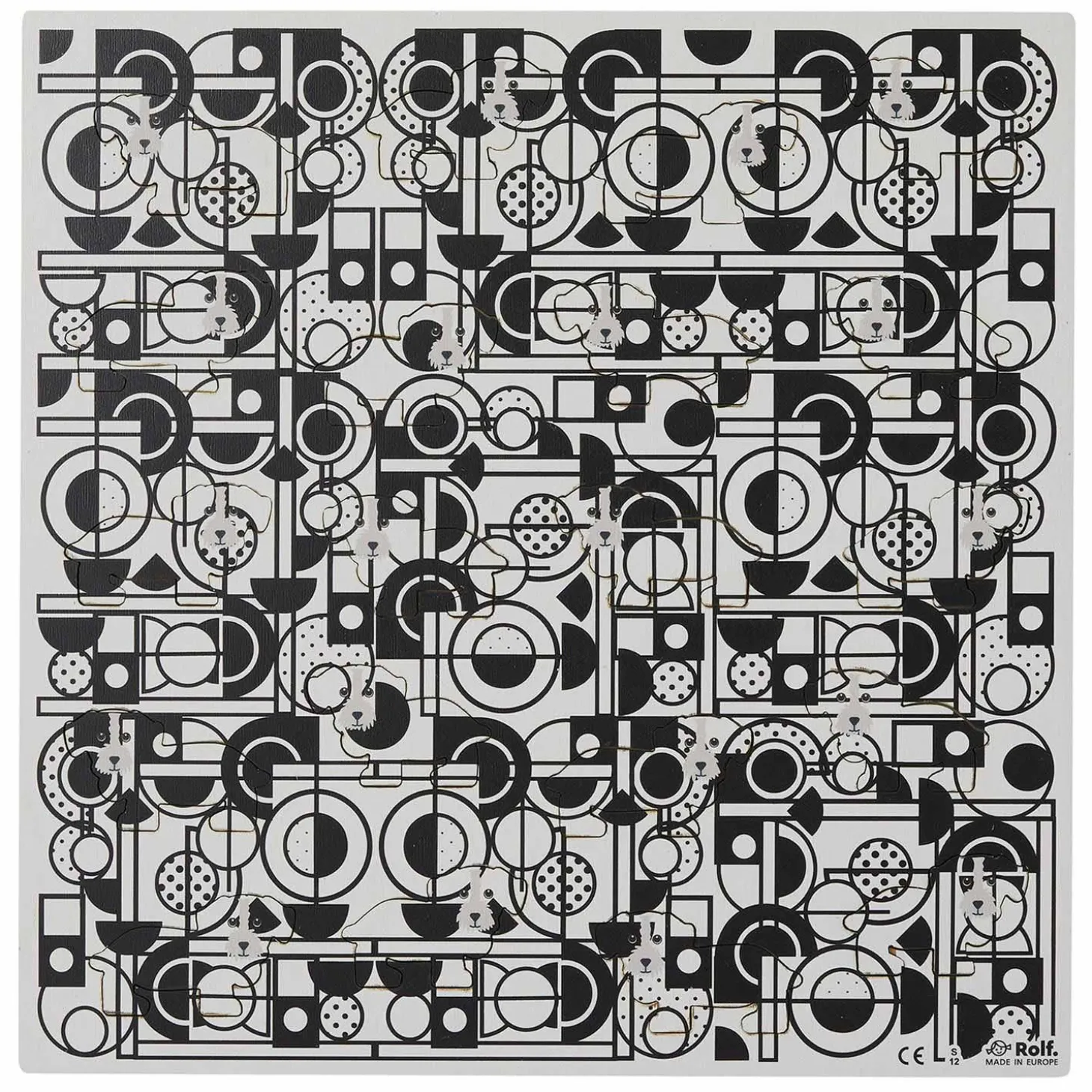 Rolf - Houten Vormenpuzzel Hondenfamilie, 20st.