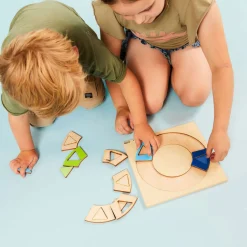 Rolf - Relief Puzzel Ontdek de kleur en Vorm Regenboogkring, 16st.
