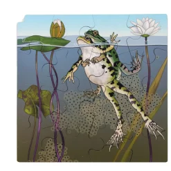 Rolf Connect - Groei en 4 Lagenpuzzel Hout Kikker, 86st.