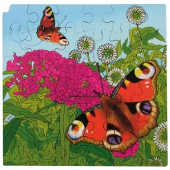 Rolf Connect - Groei en 4 Lagenpuzzel Hout Vlinder, 86st.