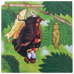 Rolf Connect - Groei en 4 Lagenpuzzel Hout Vlinder, 86st.