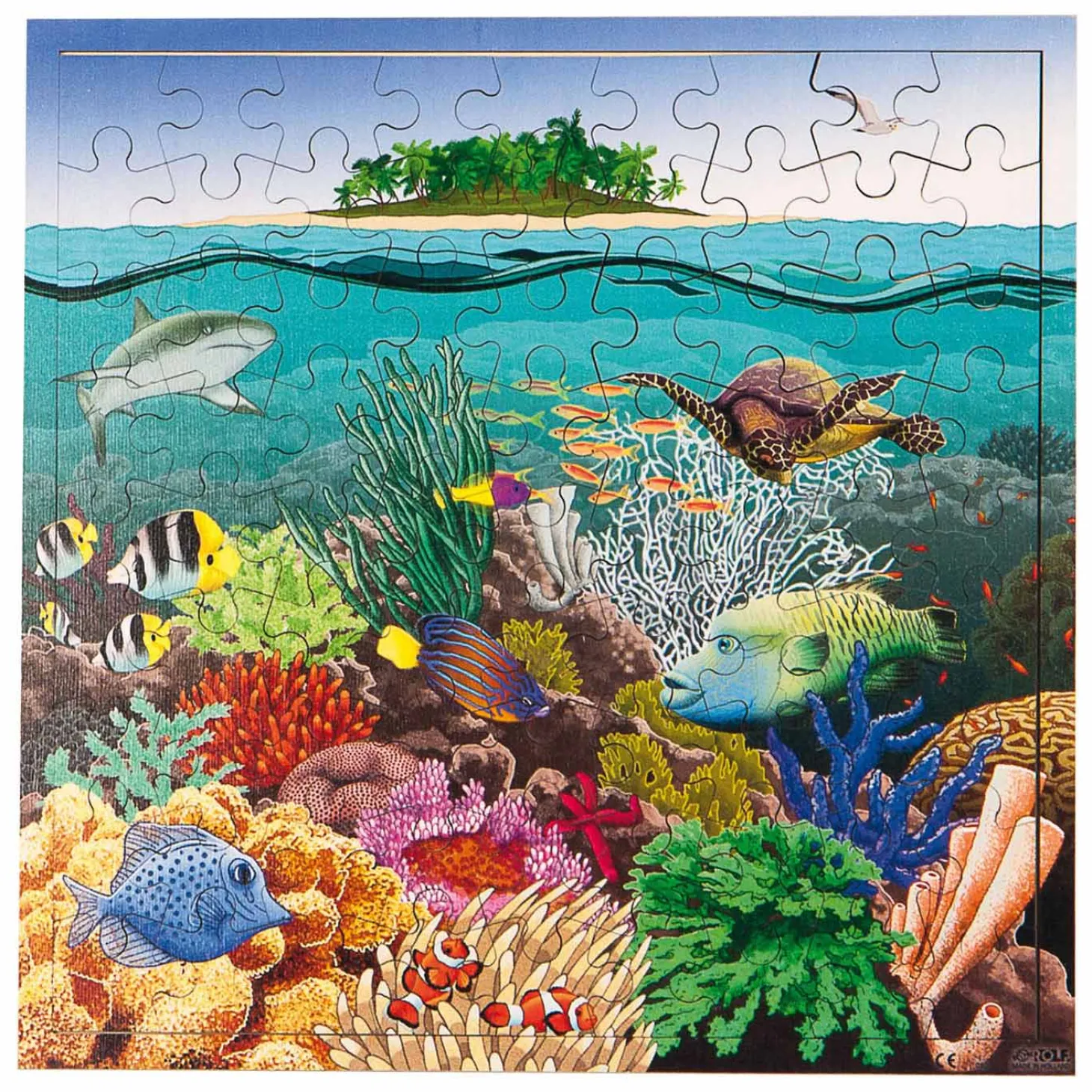 Rolf Connect - Houten Legpuzzel Koraalzee, 81st.