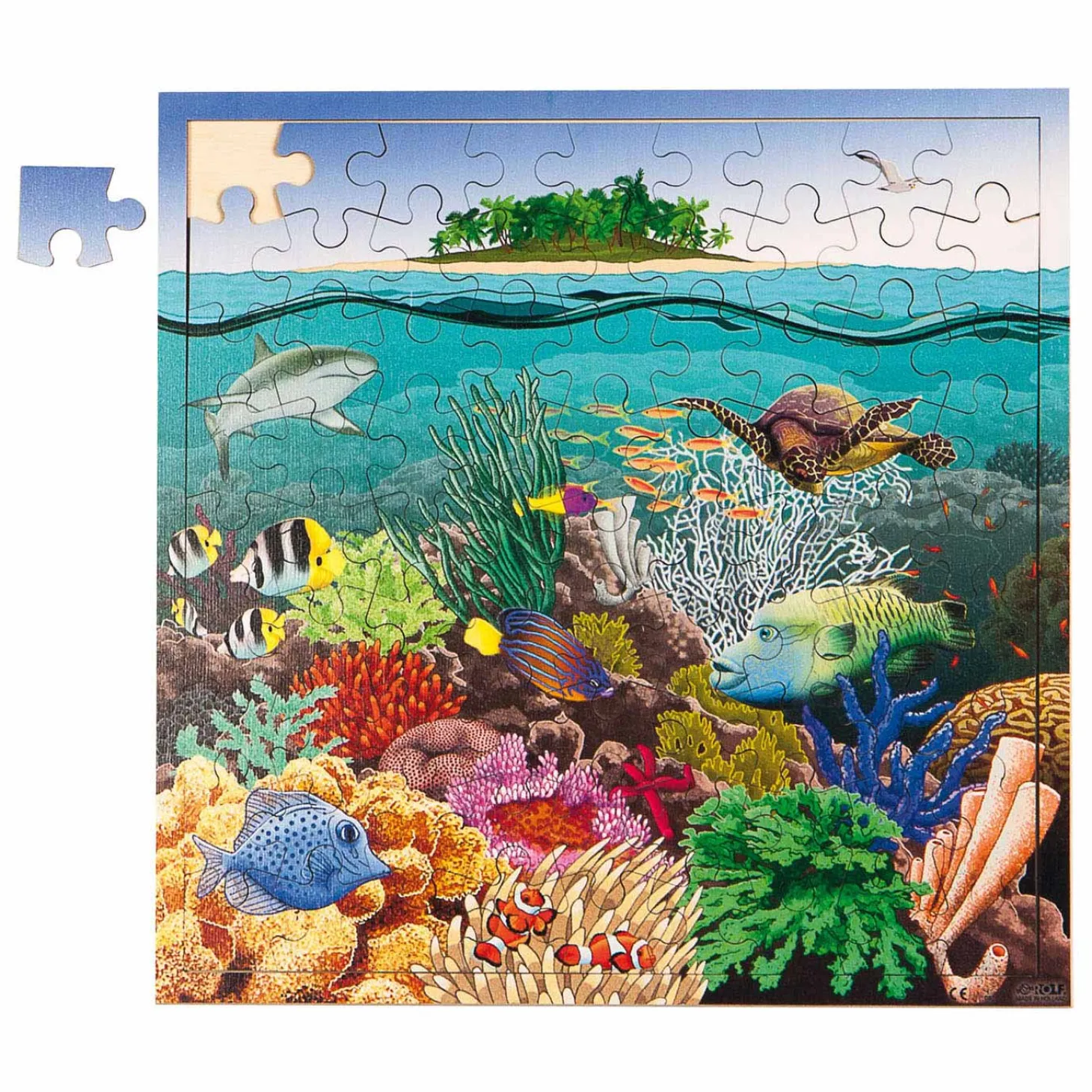 Rolf Connect - Houten Legpuzzel Koraalzee, 81st.