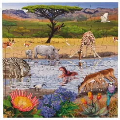 Rolf Connect - Houten Legpuzzel Drinkplaats - 81st.