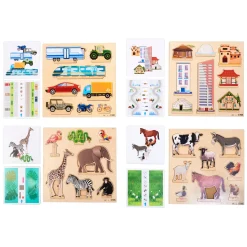 Rolf More - Houten Puzzelplank Verkeer, 8st.