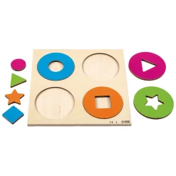 Rolf Relief - Puzzel Ontdek de kleur Circkels en Vormen, 8st.