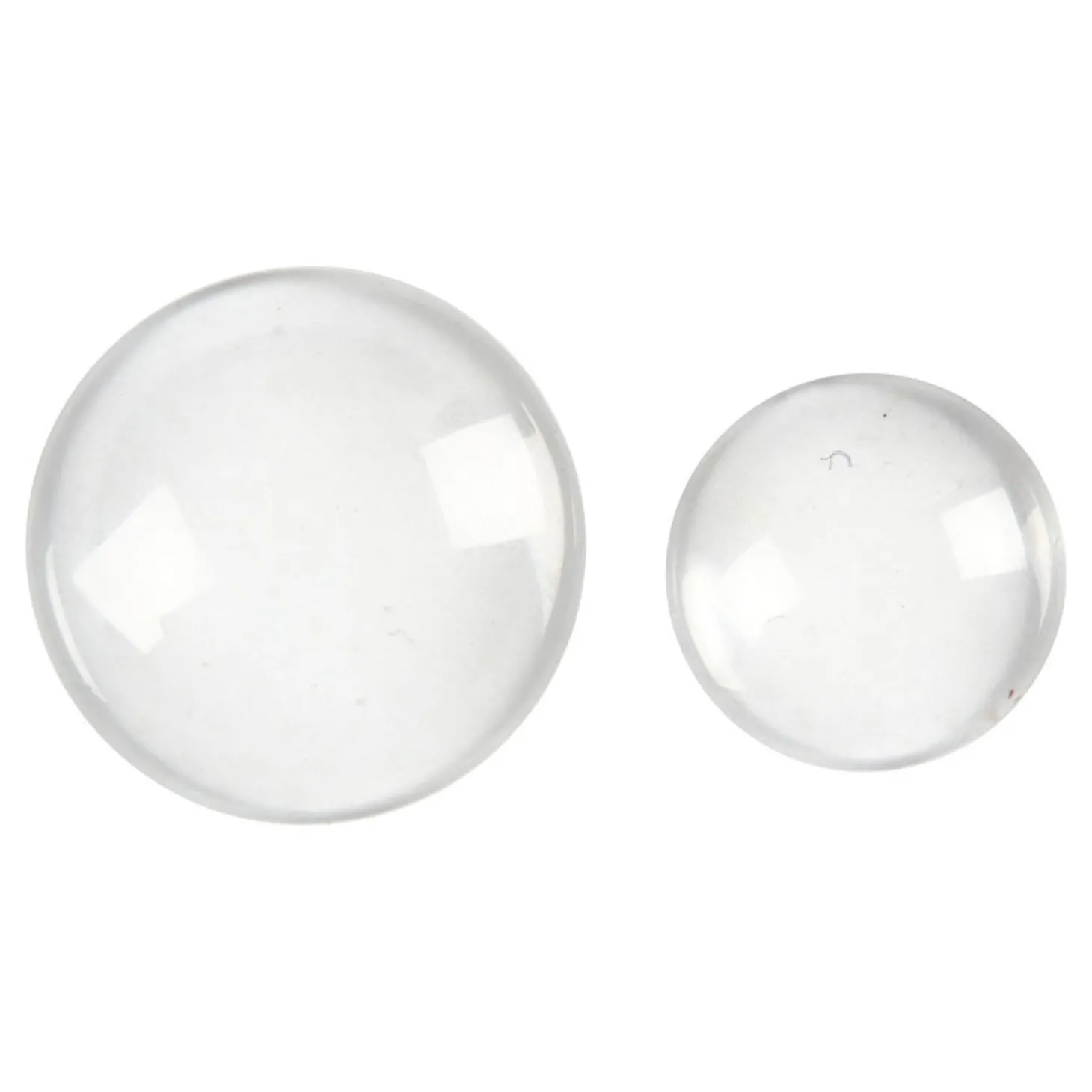 Ronde Cabochons met Platte Achterkant, 8st.