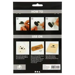 Rub-On Stickers Letters en Cijfers Zwart, 2 Vellen