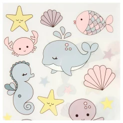 Rub-On Stickers Oceaan, 2 Vellen