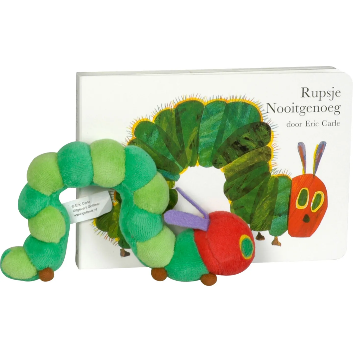 Rupsje Nooitgenoeg Kartonboek + Knuffel