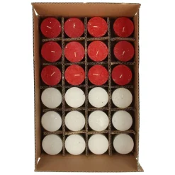 Rustieke Kaarsen met Glitters, 24st.