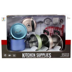 RVS Pannenset met Toebehoren, 11dlg.