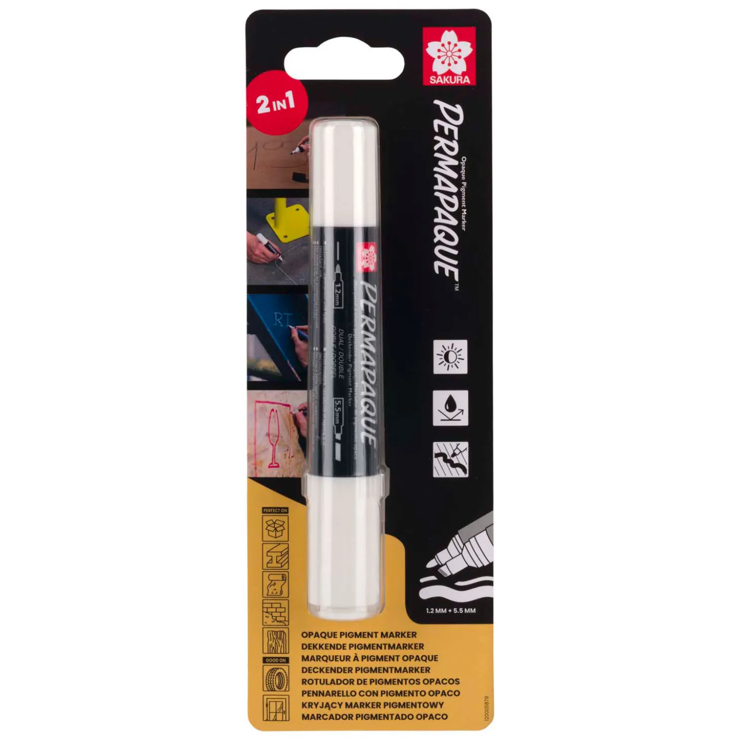 Sakura Permapaque Dubbele Punt Wit