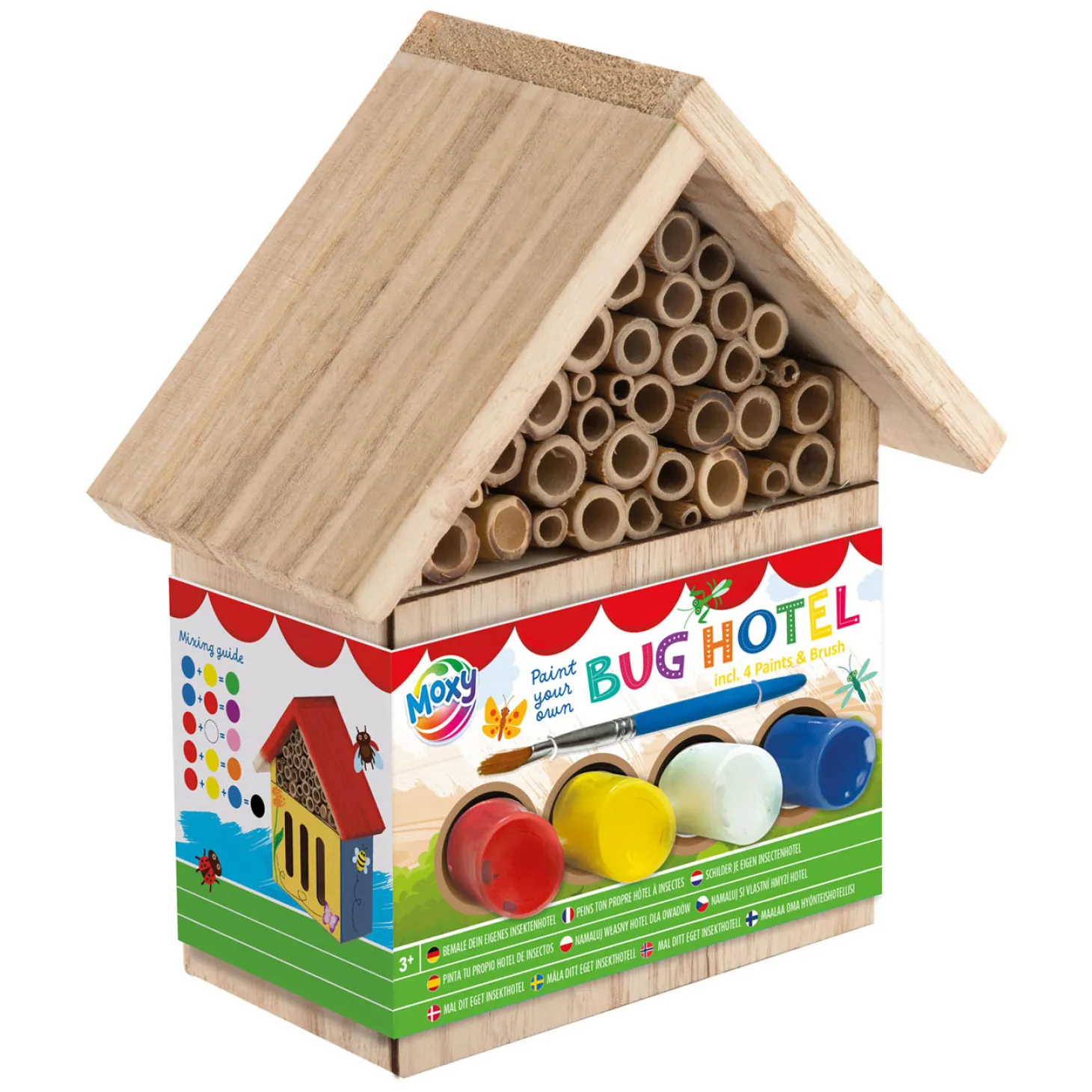 Schilder je Eigen Houten Insectenhotel Verfset