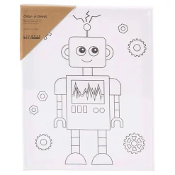 Schildercanvas met Print Robot - 24x30cm