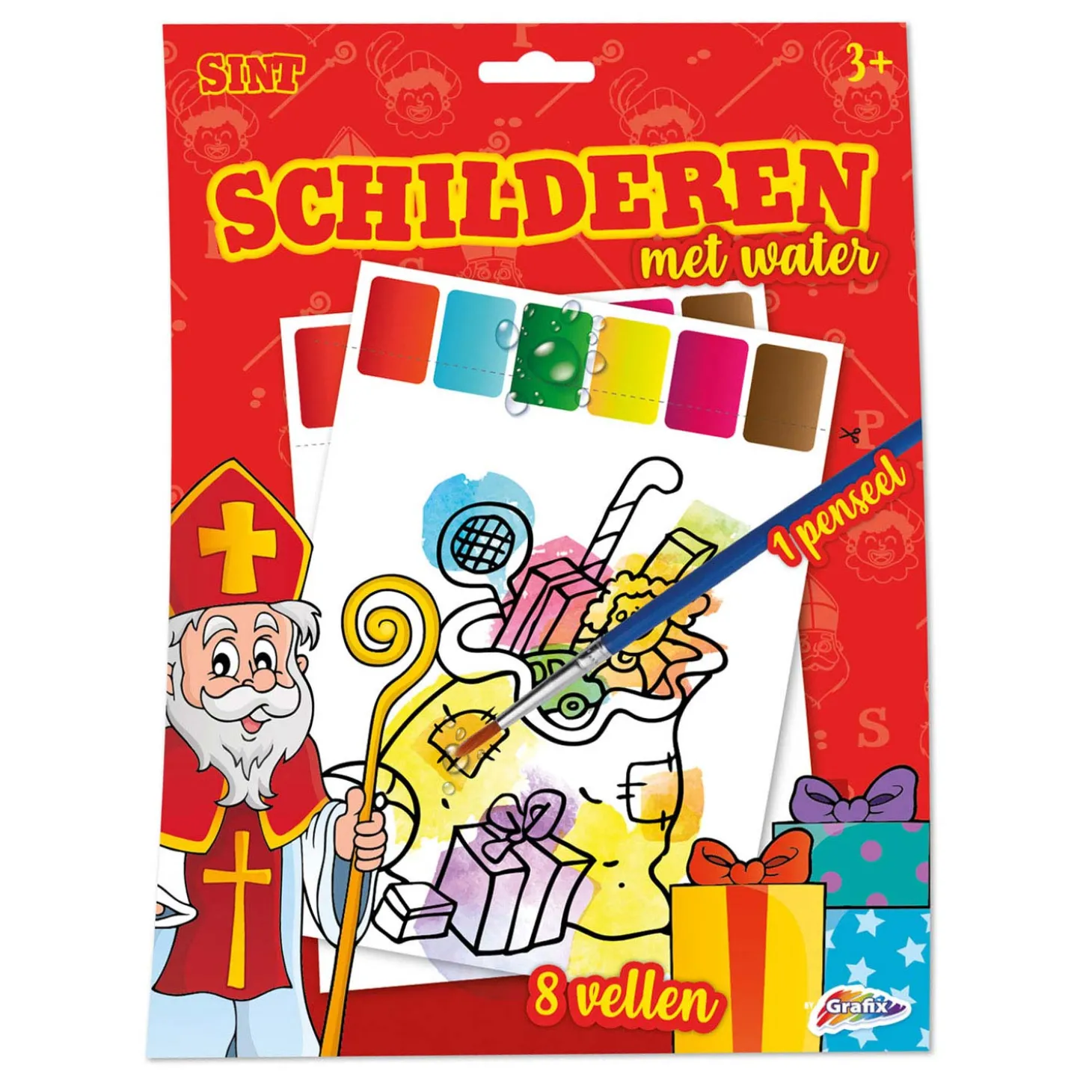 Schilderen met Water Sinterklaas