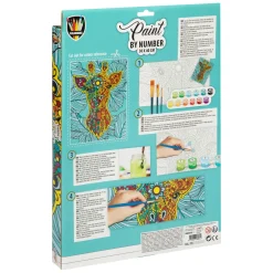 Schilderen op Nummer Canvas - Giraffe