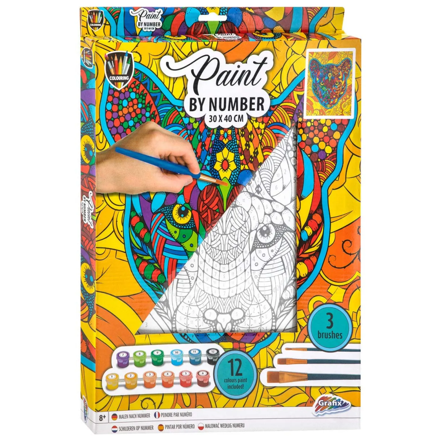 Schilderen op Nummer Canvas - Tijger