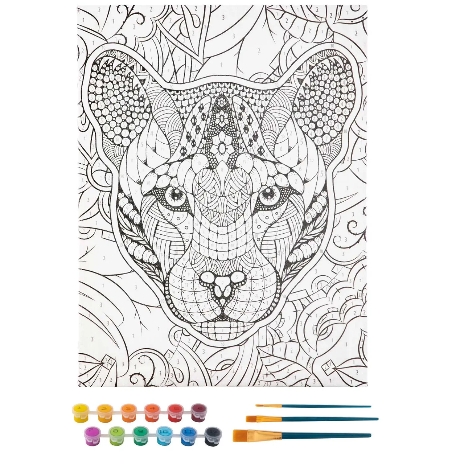 Schilderen op Nummer Canvas - Tijger