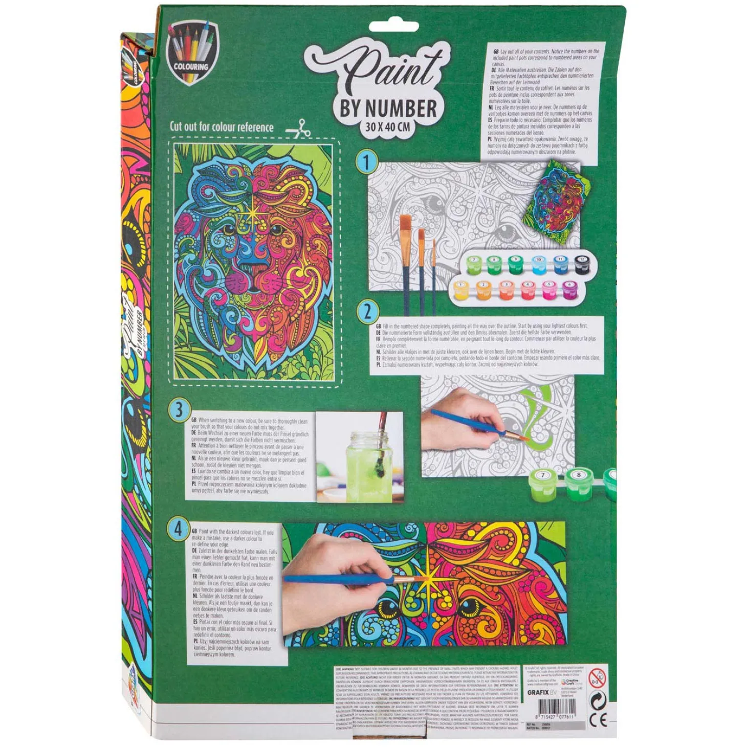 Schilderen op Nummer Canvas - Leeuw