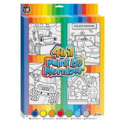 Schilderen op Nummer 4in1  - Voertuigen